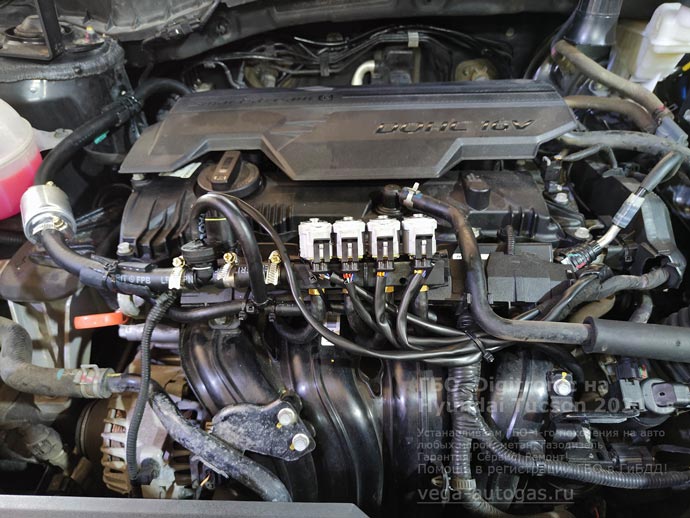 газовая рампа Диджитроник, установка на Хендай Туссан 2021 г.в., 2,0 л., 150 л.с., с пробегом 57 495 км., миниВЗУ в лючке бензобака, тороидальный баллон 73 литра в багажнике, в нише для запасного колеса, Нижний Новгород, Дзержинск