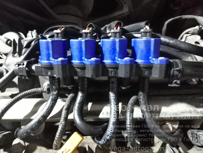 газовая рампа OMVL, установка на Киа Оптима 2016 г.в., 2.0 л., 149,56 л.с., пробег 161 950 км., тороидальный баллон 54 литра, в багажнике, в нише для запасного колеса, ВЗУ в заднем бампере, Нижний Новгород, Дзержинск