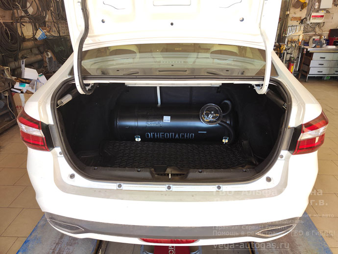 баллон 65 литров, установка ГБО Альфа Д39 на Ладу Веста, 2024 г.в., 1.6 л., 106 л.с., пробег: 27 409 км., ВЗУ в заднем бампере, с правой стороны, Нижний Новгород, Дзержинск