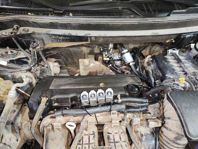 газовая рампа Digitronic, установка на Мицубиси Аутлендер 2013 г.в., 2.4 л., 167 л.с., с пробегом 200 000 км., ВЗУ в лючке бензобака, тороидальный баллон 73 литра сзади, под кузовом, на месте для запасного колеса, Нижний Новгород, Дзержинск