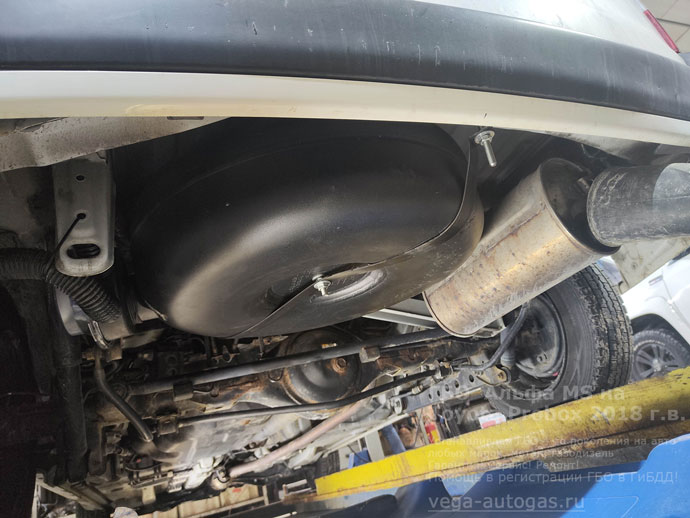 Правый руль! Установка ГБО Альфа М/S на Toyota Probox (Тойота Пробокс) 2018 г.в., 1.5 л., 103 л.с., с пробегом 98 400 км.